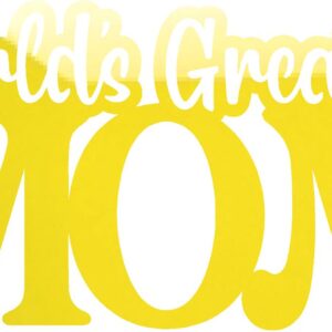 WORLDS GREATEST MOM GLOSS YELLOW